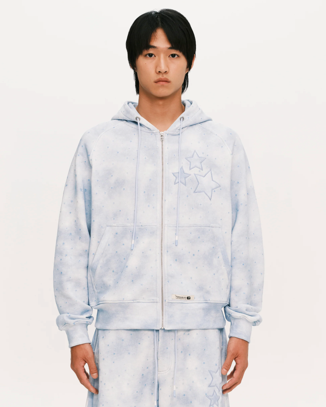 Star zip-up Sky blue