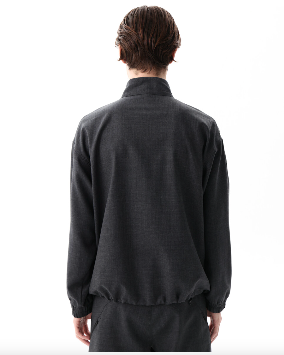 Super Fine Wool Blouson (Dark Grey)