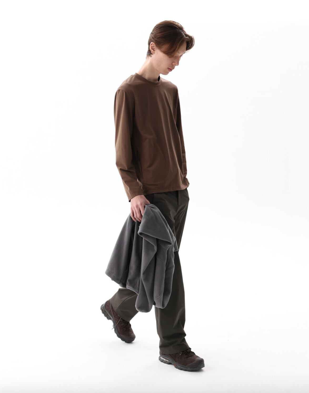 Side Pocket Longsleeves, Brown
