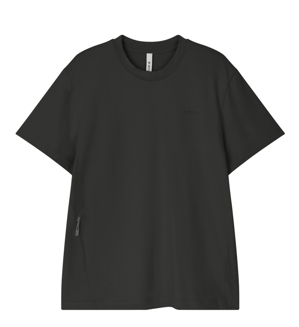 Side Pocket Tee Black