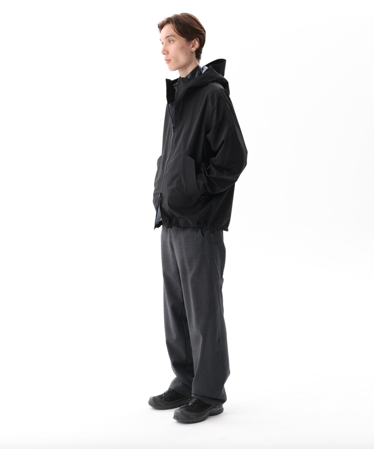 Wool cargo Trouser (Dark Grey)