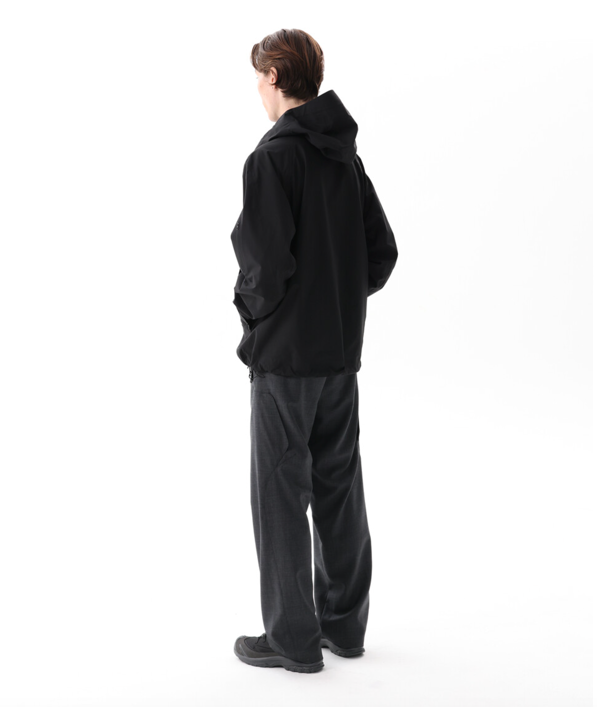 Wool cargo Trouser (Dark Grey)