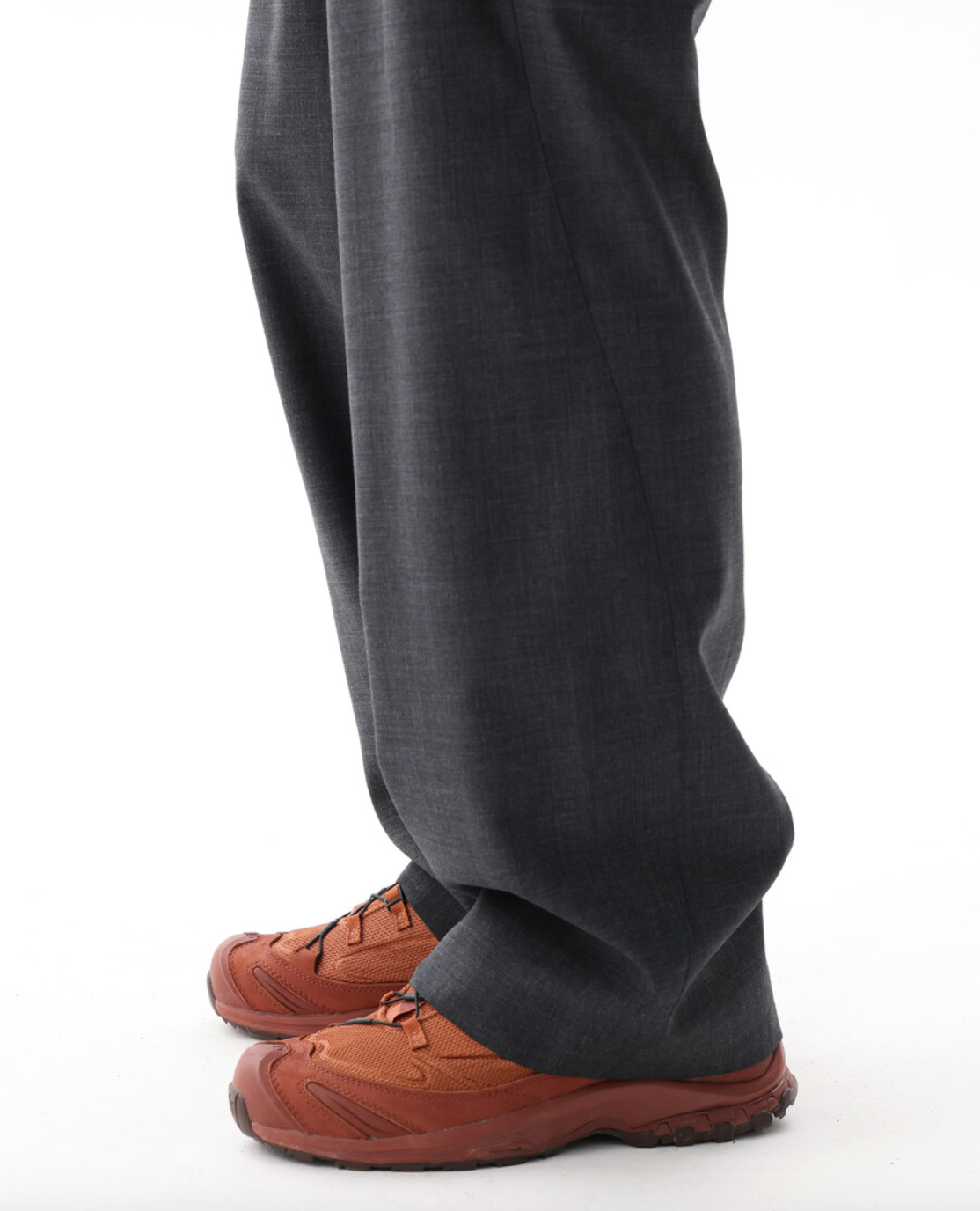 Wool Sidezipper Trouser (Grey)