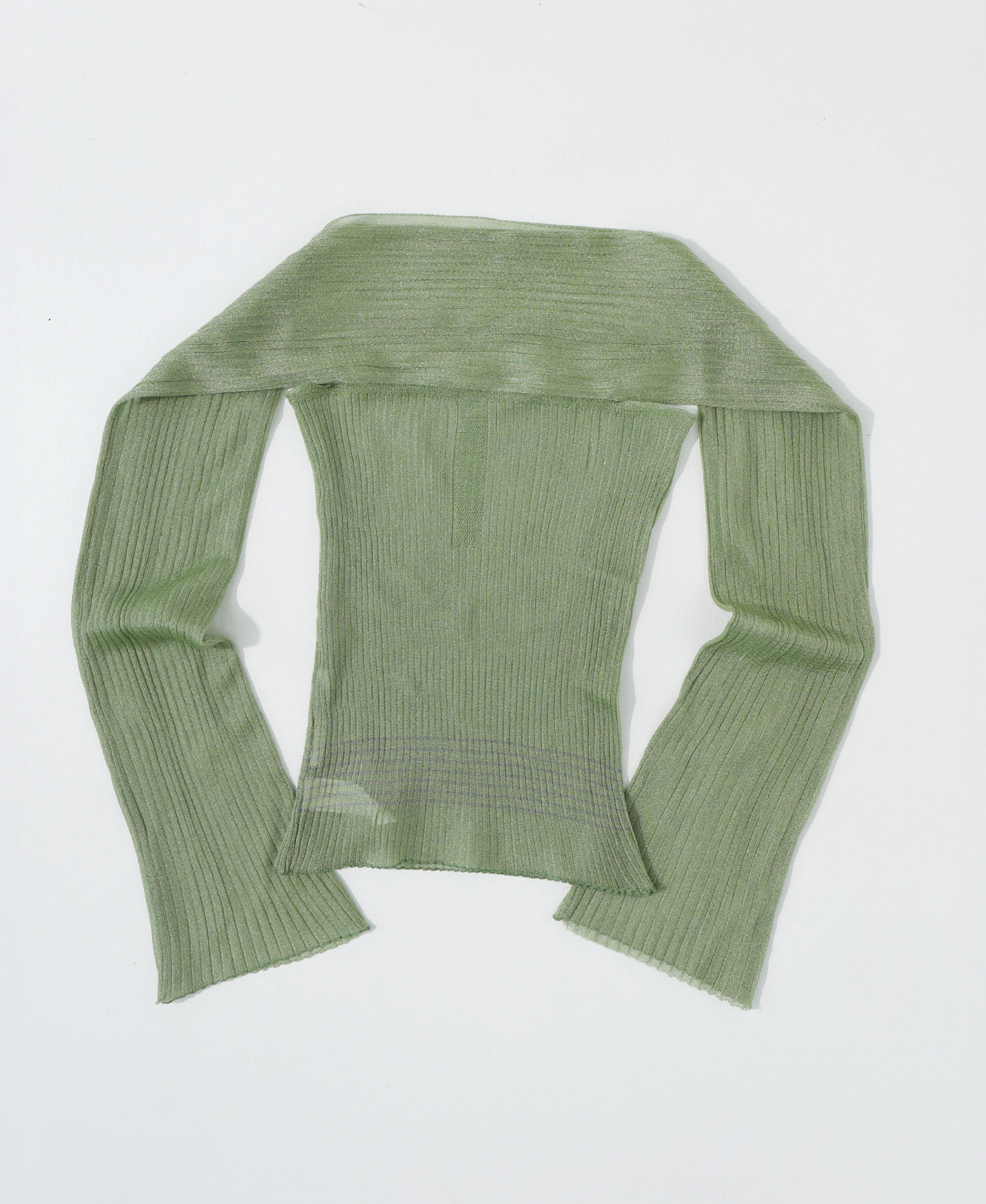 Sheer tank top green