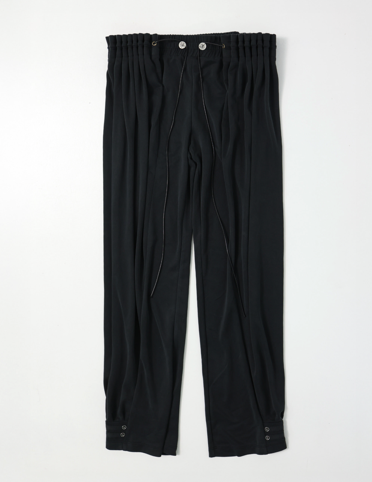 Curtain jogger pants washed black