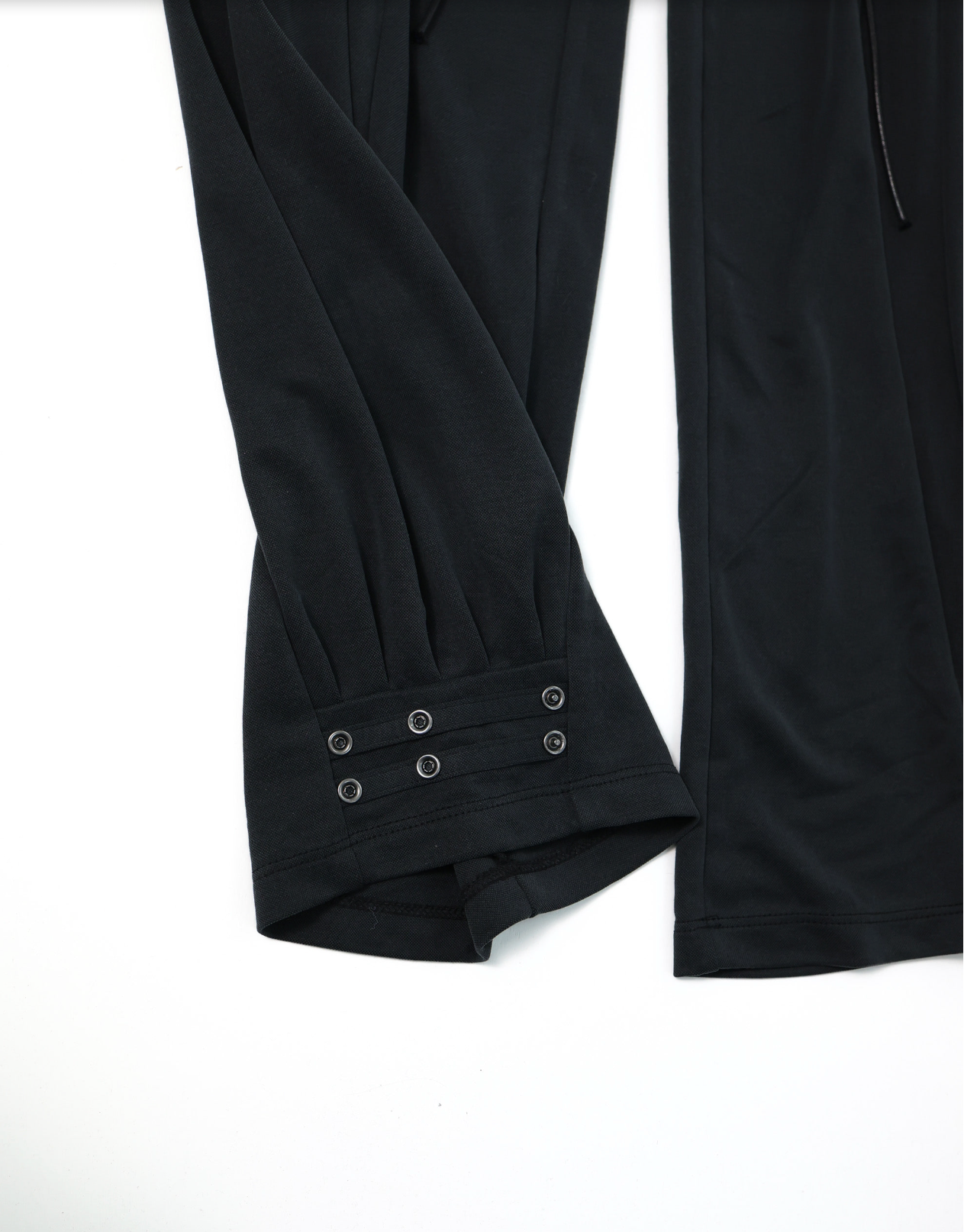 Curtain jogger pants washed black