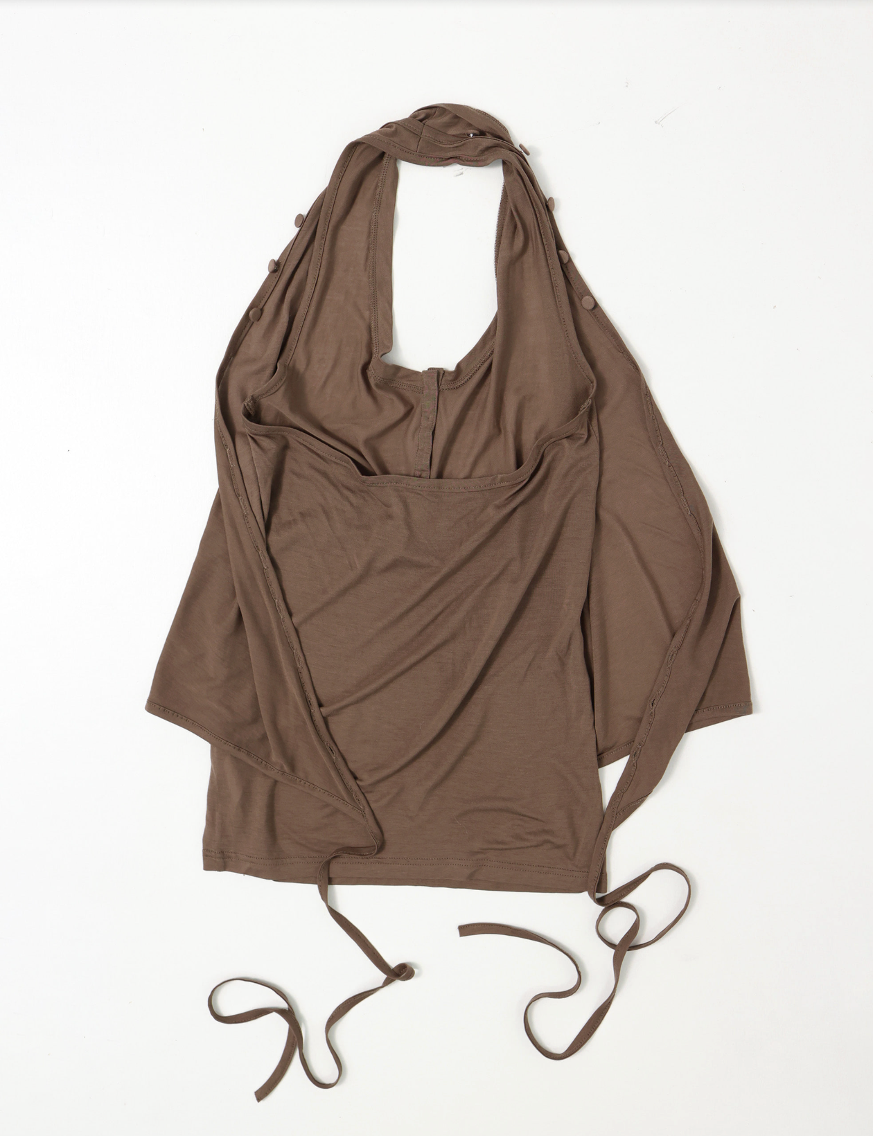 Halter wrap sleeveless	brick