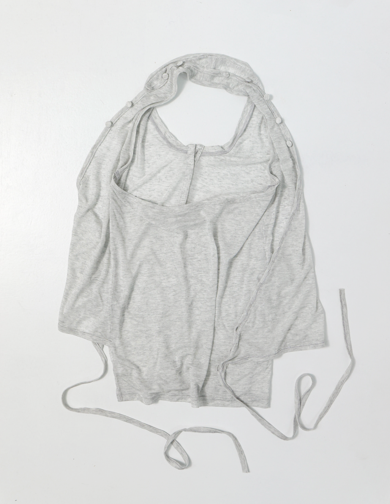 Halter wrap sleeveless	light grey