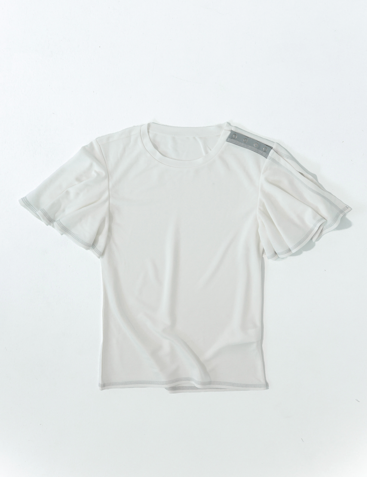 Flare sleeve top white