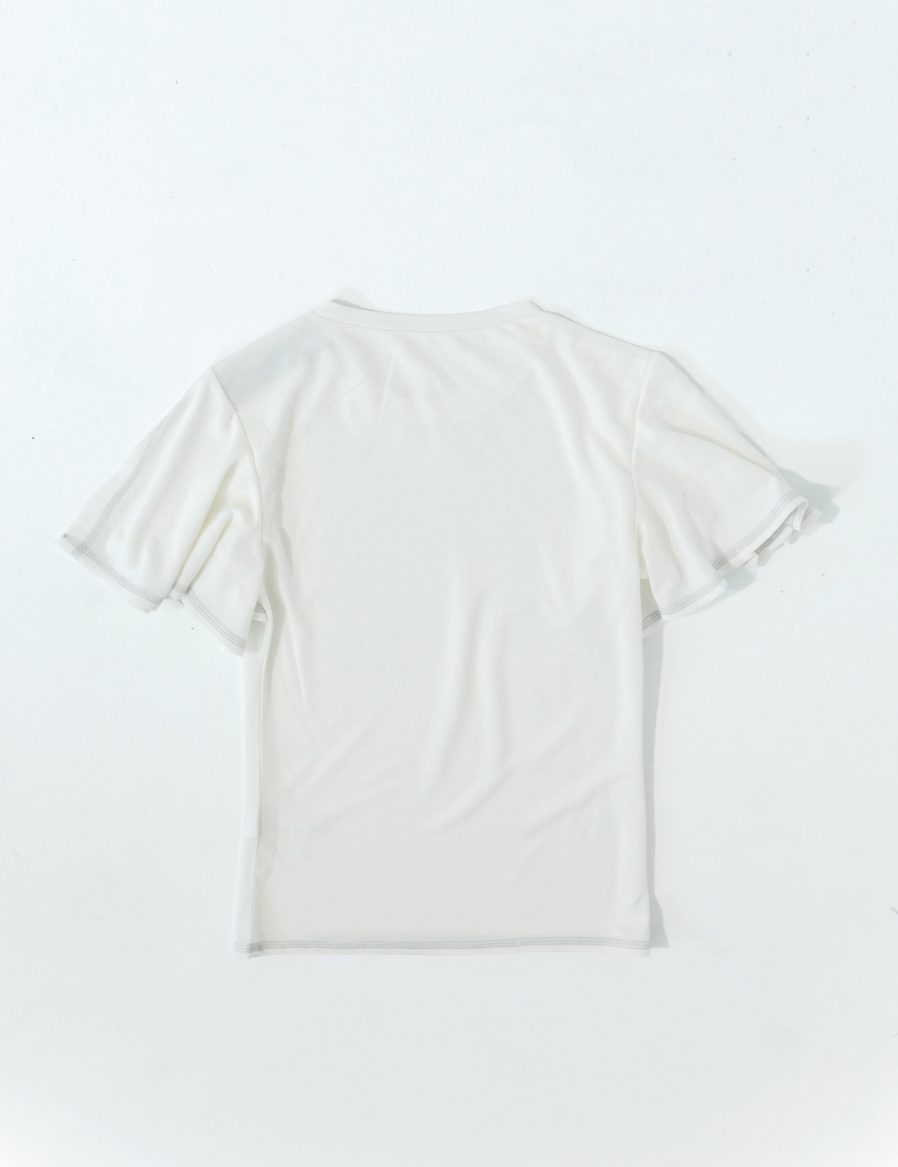 Flare sleeve top white