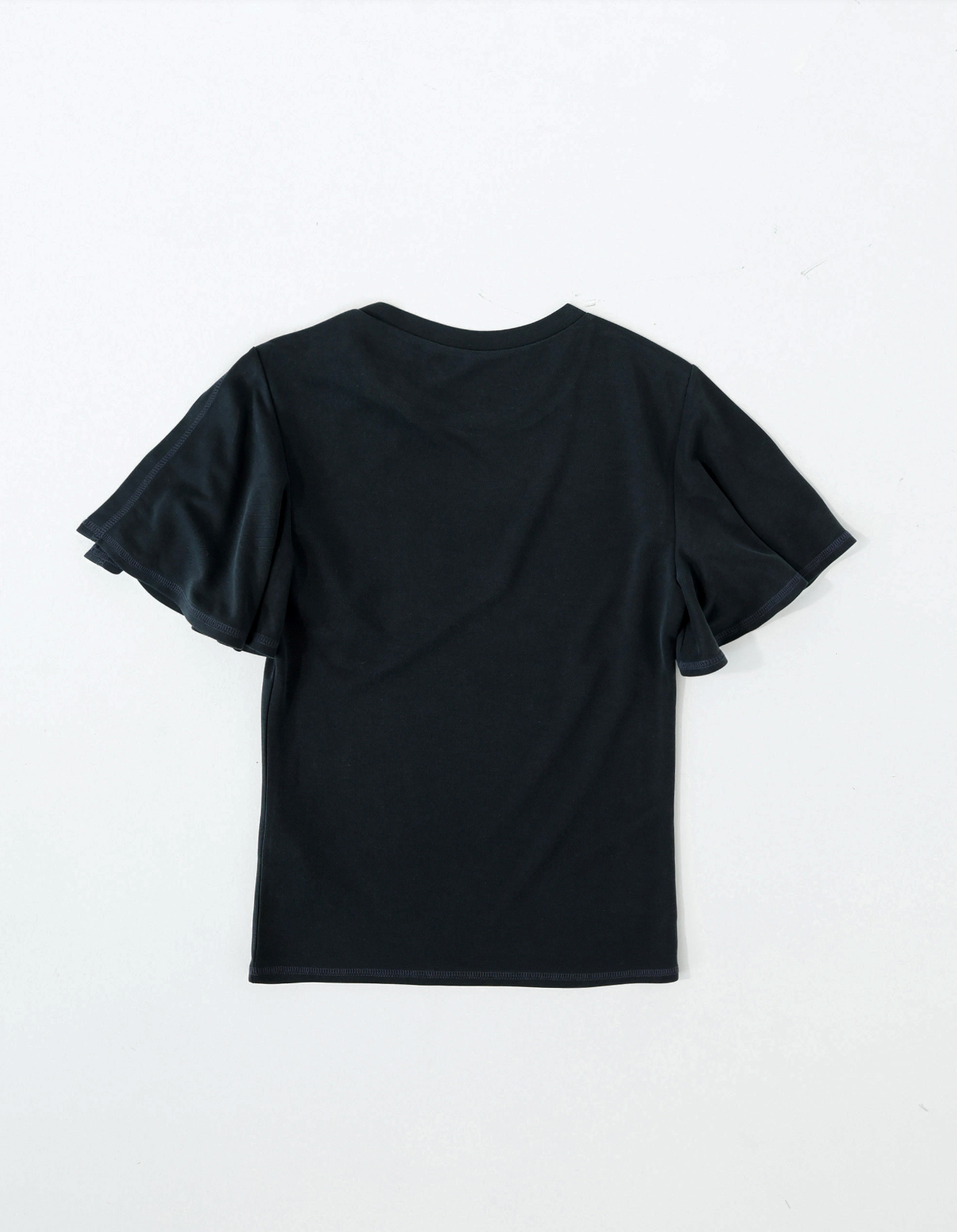 Flare sleeve top washe black