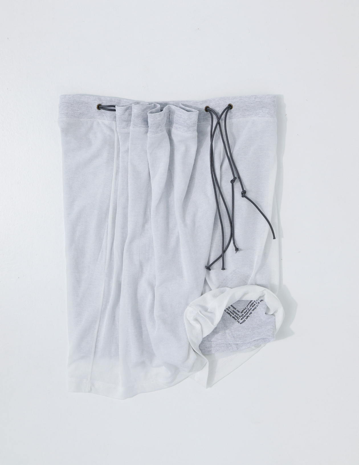 Curtain half pants	white