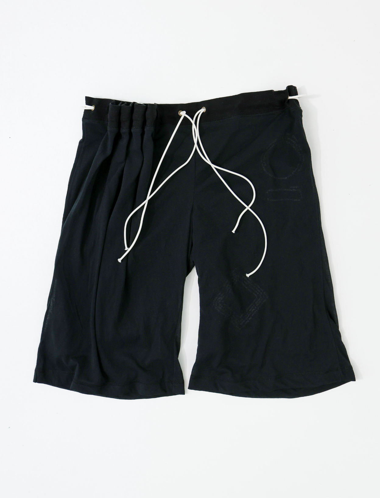 Curtain half pants	black