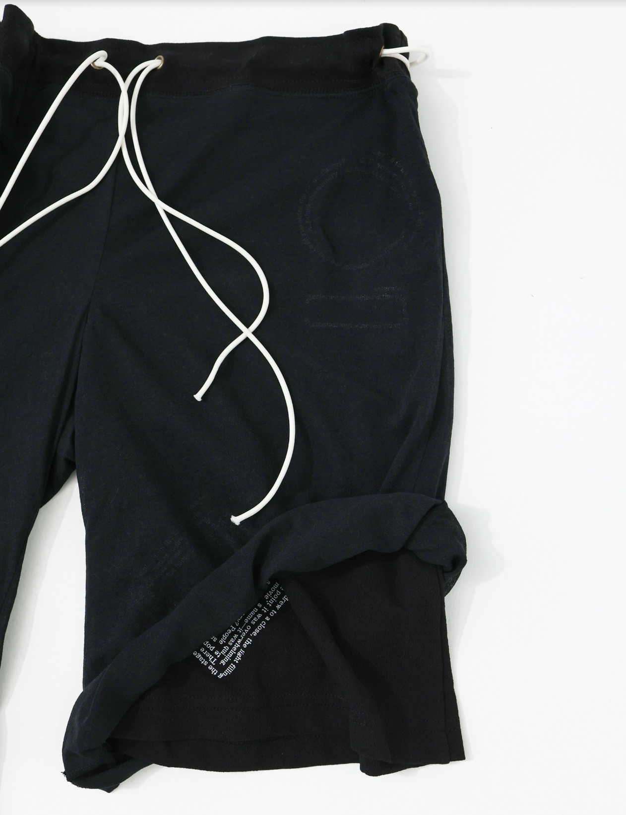 Curtain half pants	black
