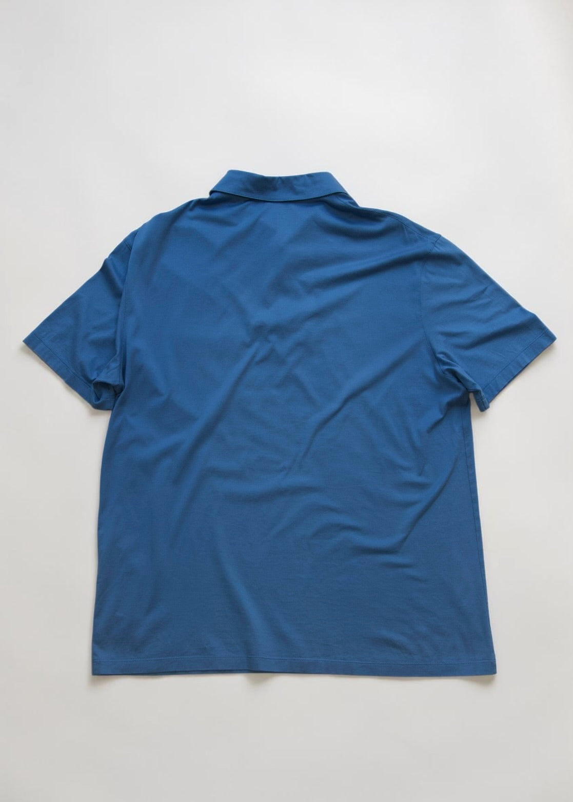 Prada Pocket Polo Shirt (Blue, made in Romania)