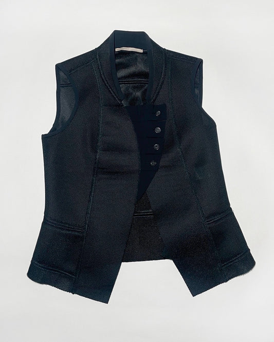 Marithé + François Girbaud 2000s Mesh Vest (velvetknife)