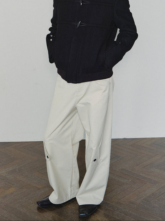 Deconstructed Placket Pants