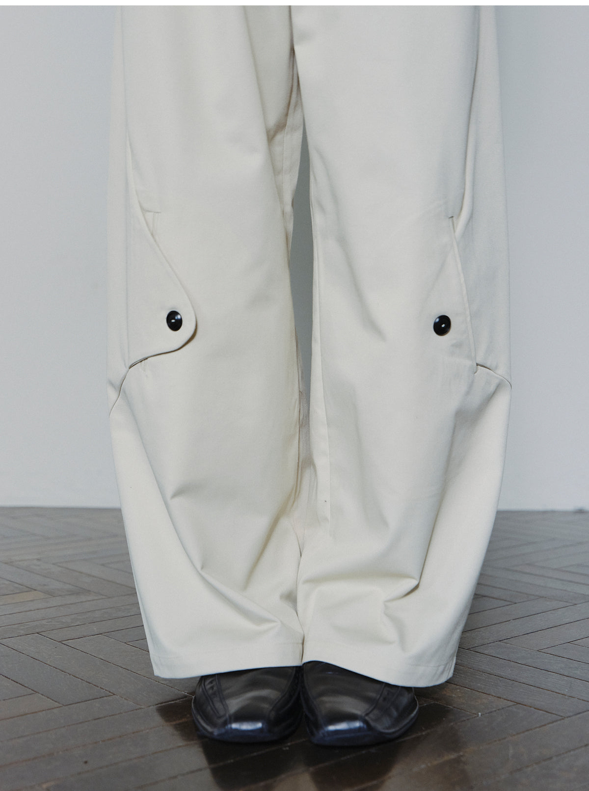 Deconstructed Placket Pants