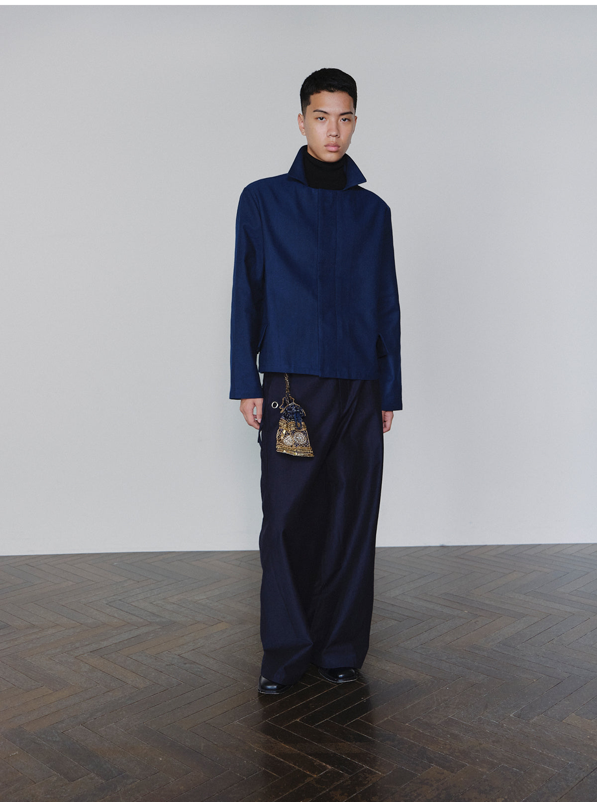 Structured-Collar Corduroy Jacket