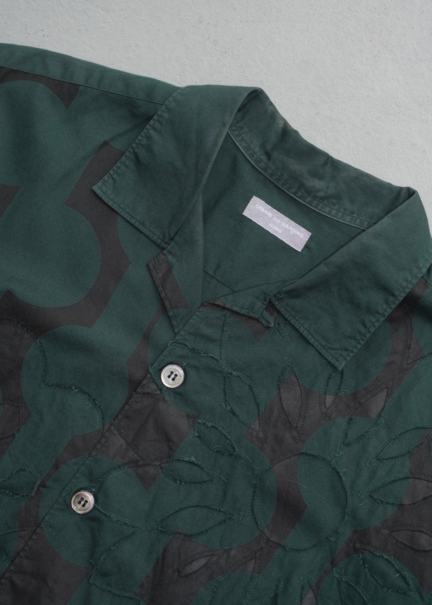 Comme des Garçons Homme AD2001 Flower Long Sleeve Shirt