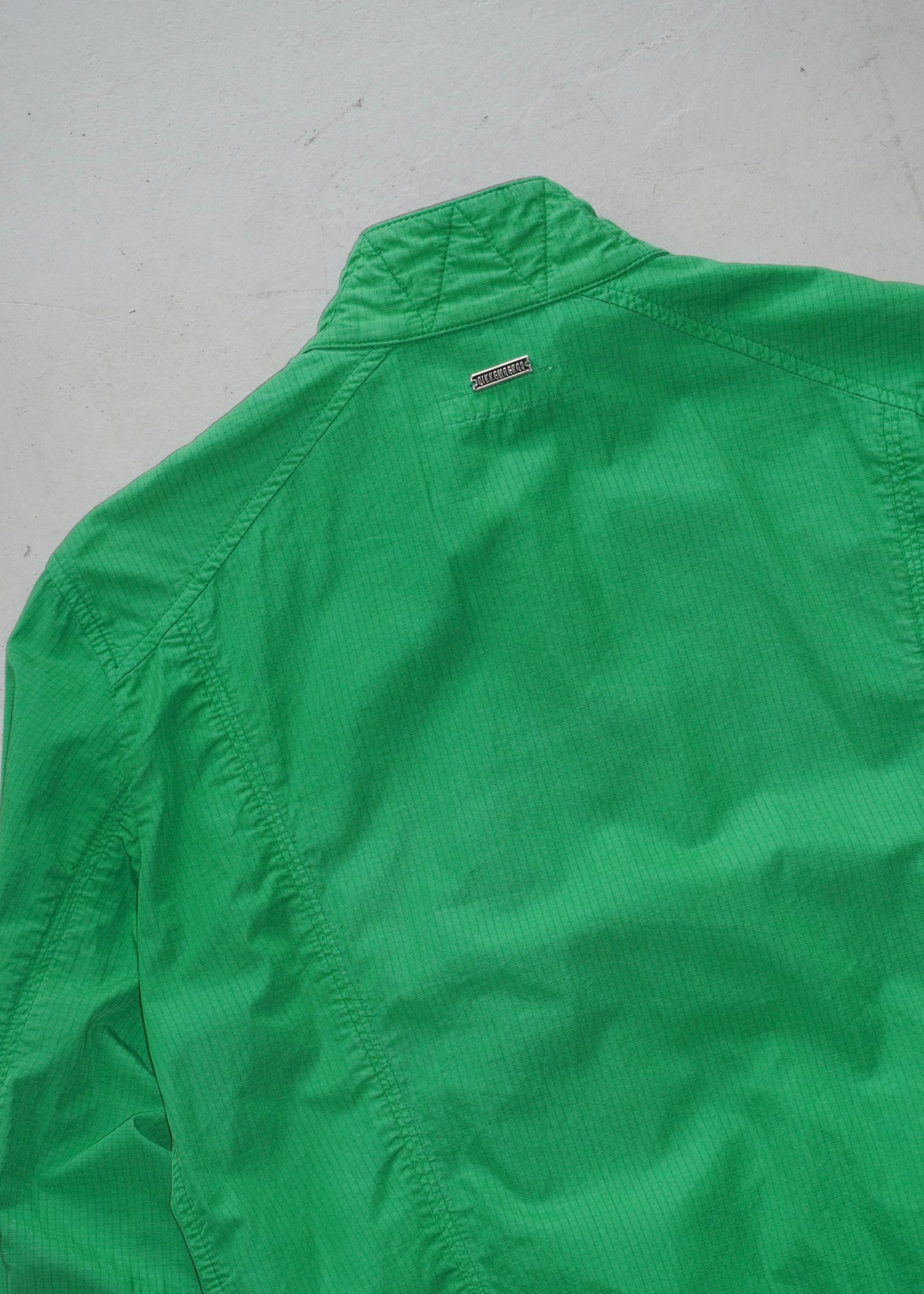 Dirk Bikkembergs Object Dye Zipper Blouson (Green)