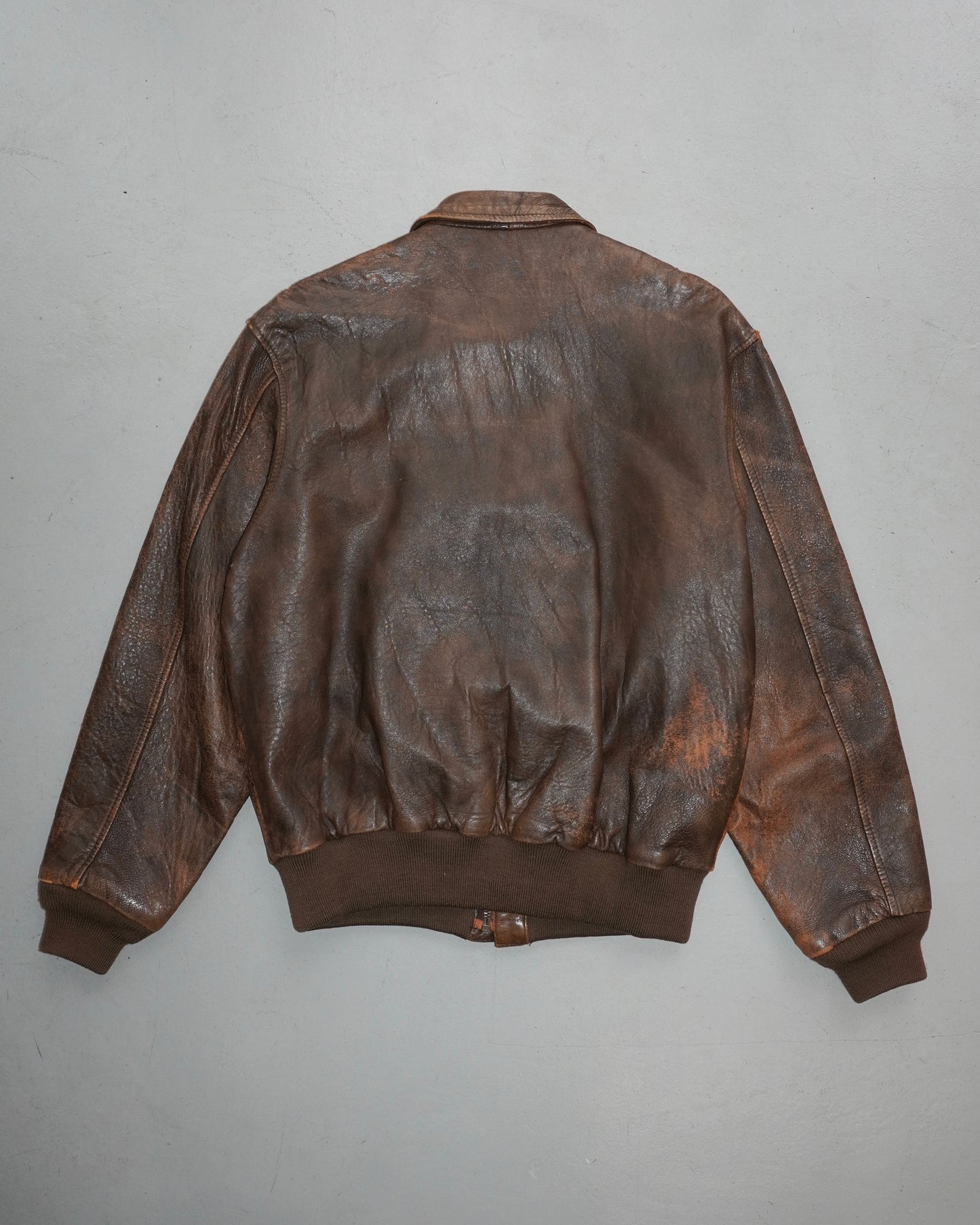 Houston A-2 Leather Jacket (Brown)