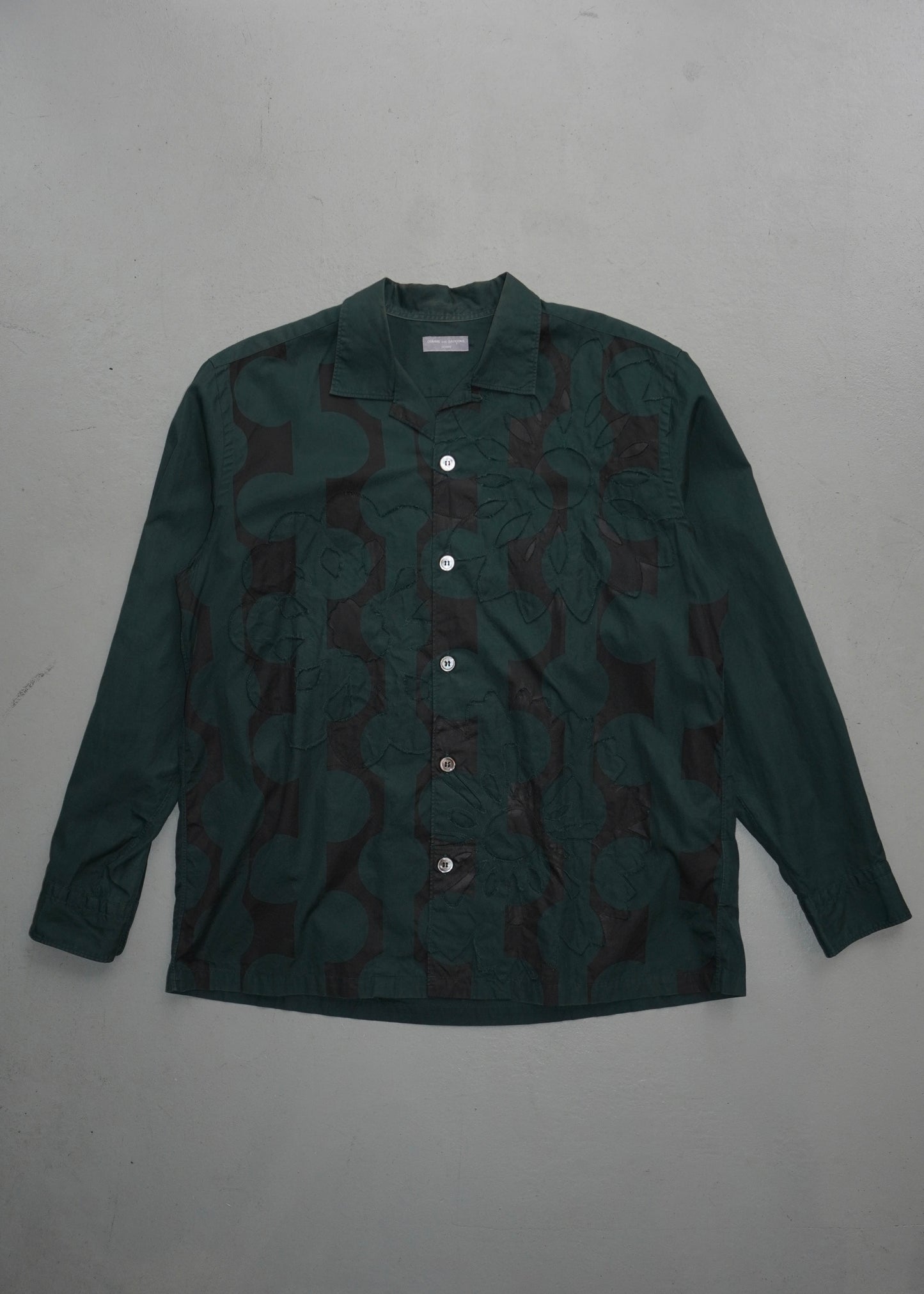 Comme des Garçons Homme AD2001 Flower Long Sleeve Shirt