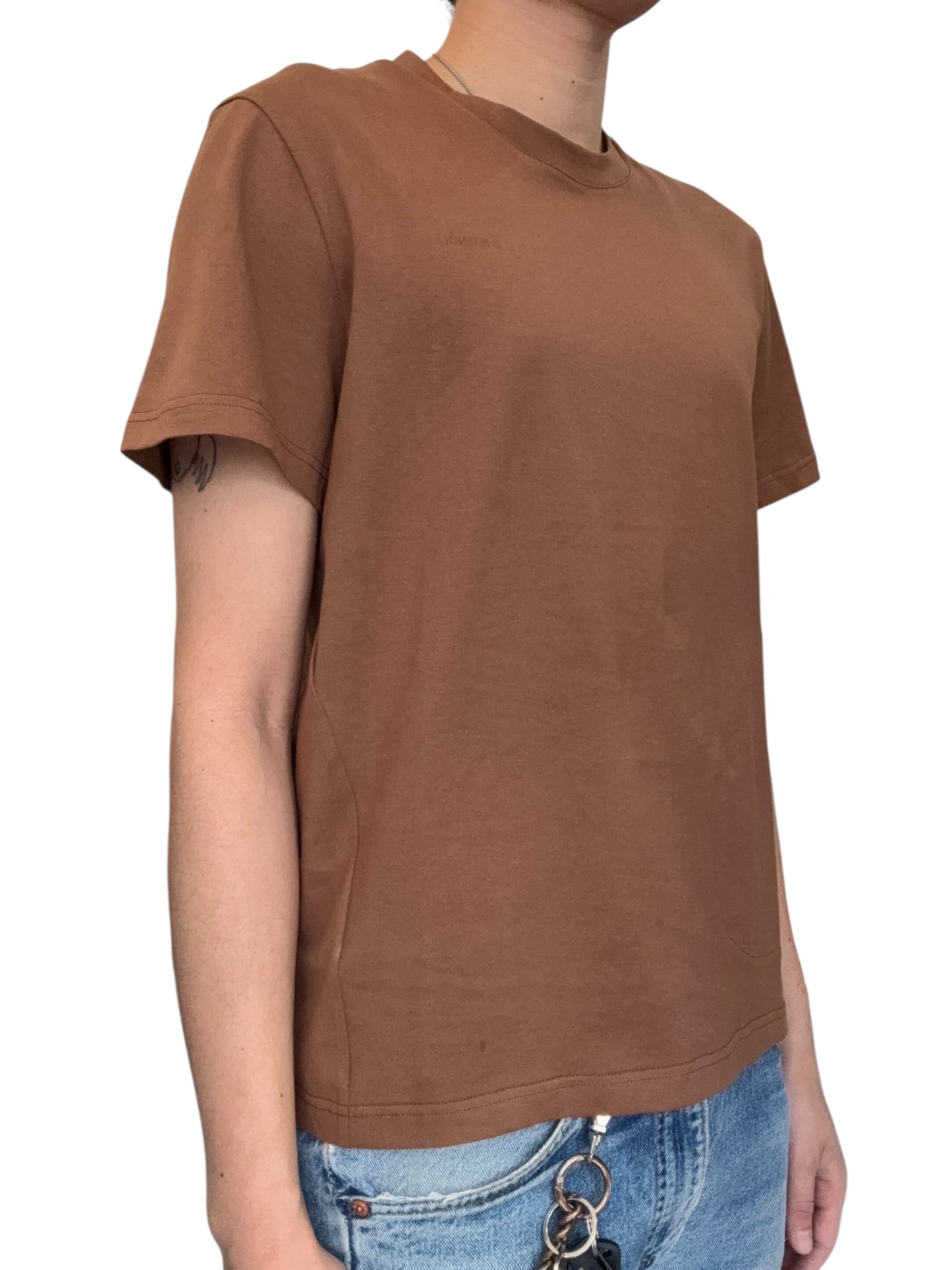 Side Pocket Tee Brown