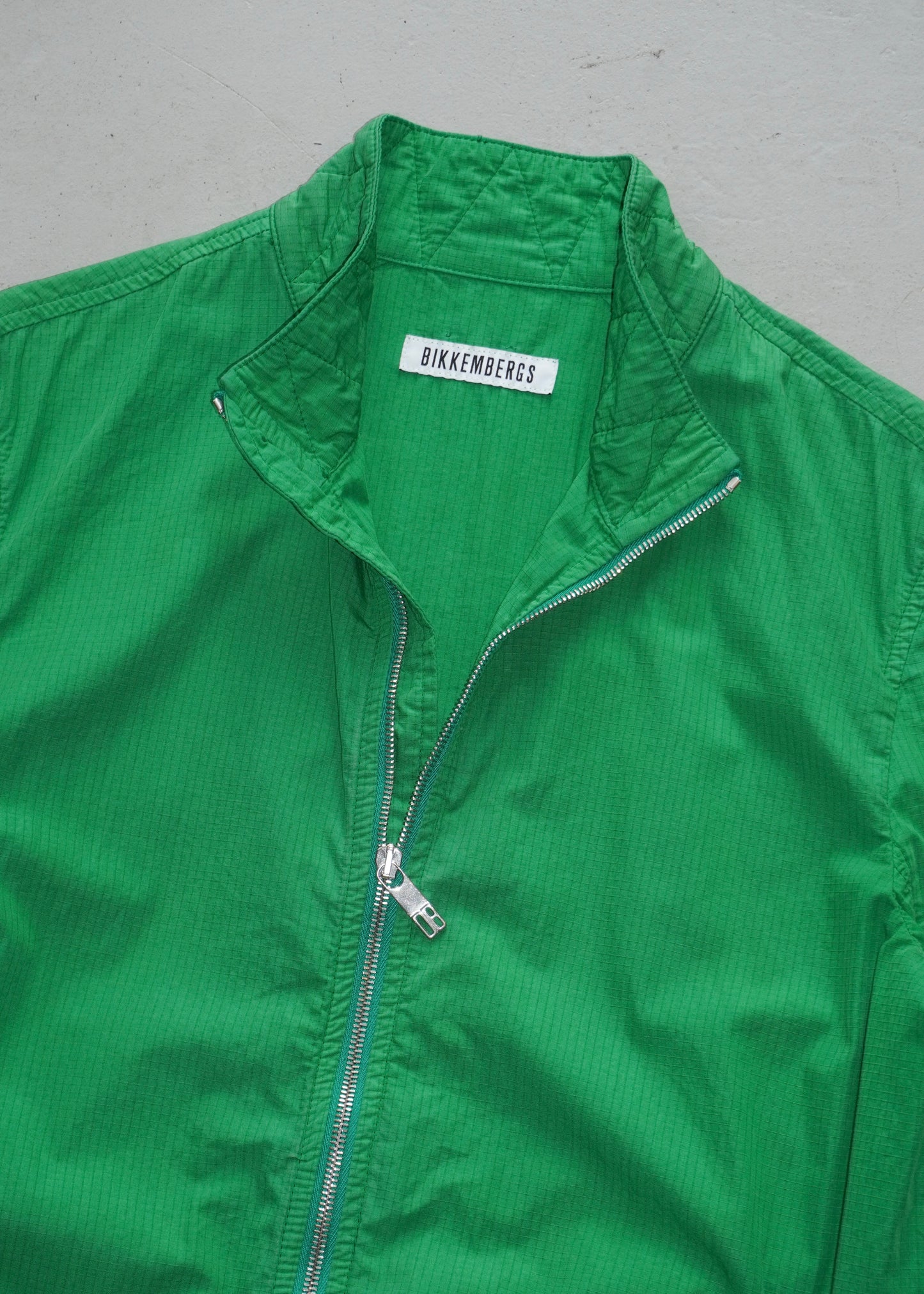 Dirk Bikkembergs Object Dye Zipper Blouson (Green)