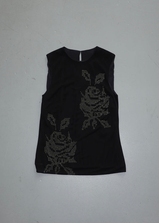 Dolce&Gabbana Studded Rose Sleeveless Top