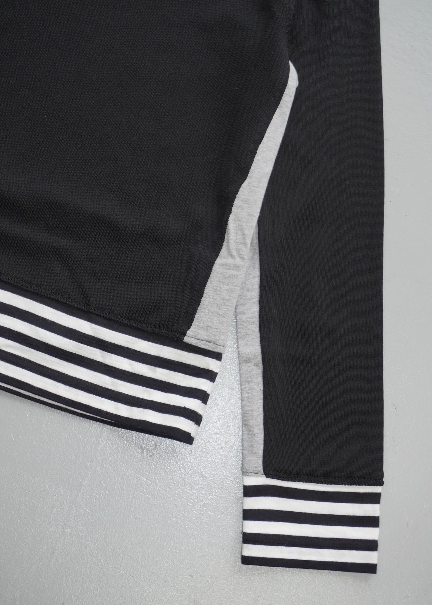 Comme des Garcons  Black Layered Border V-neck T-shirt