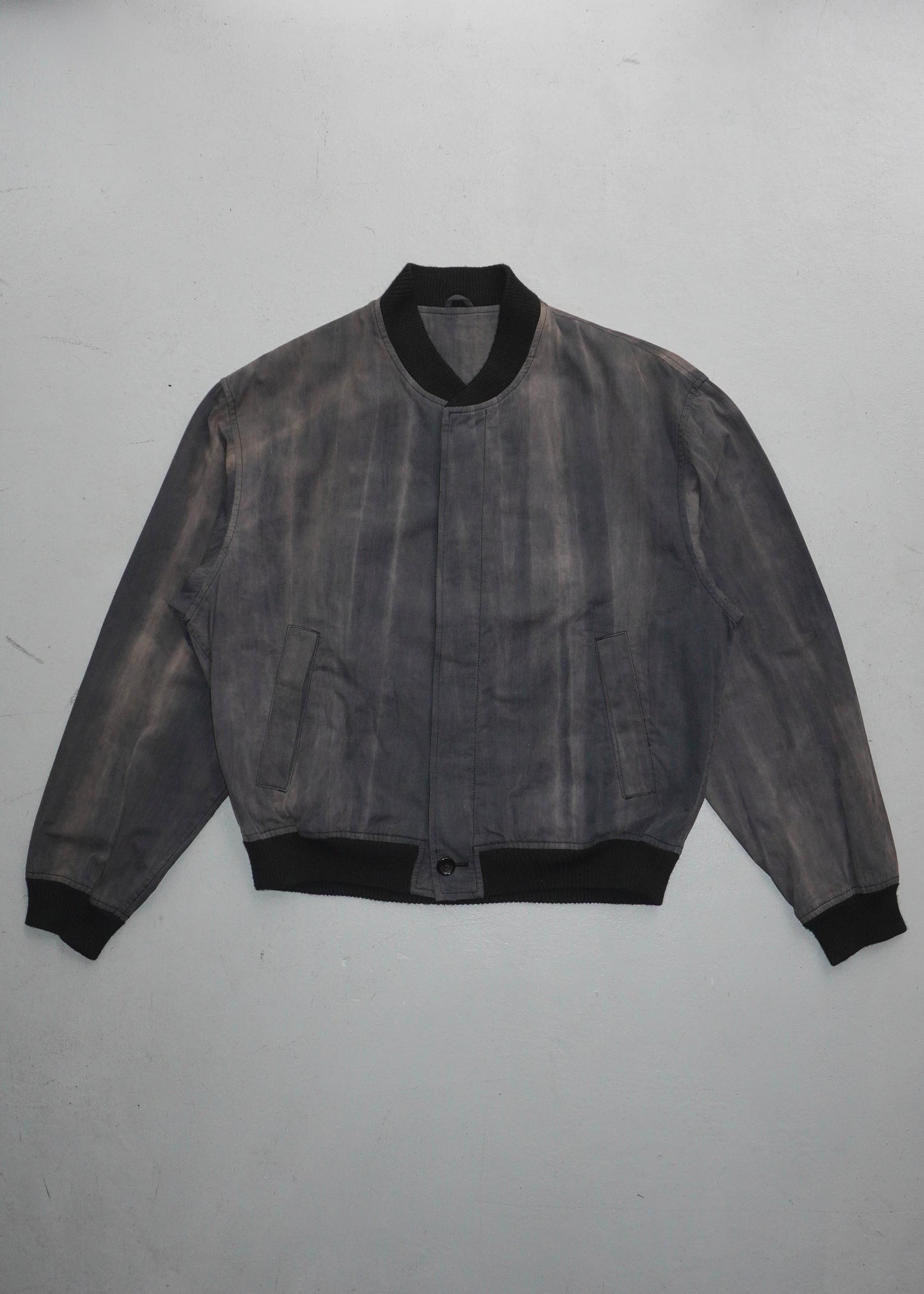 Comme des Garçons Homme 1980s Patterned Faded Bomber