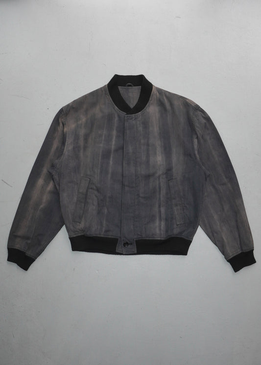 Comme des Garçons Homme 1980s Patterned Faded Bomber