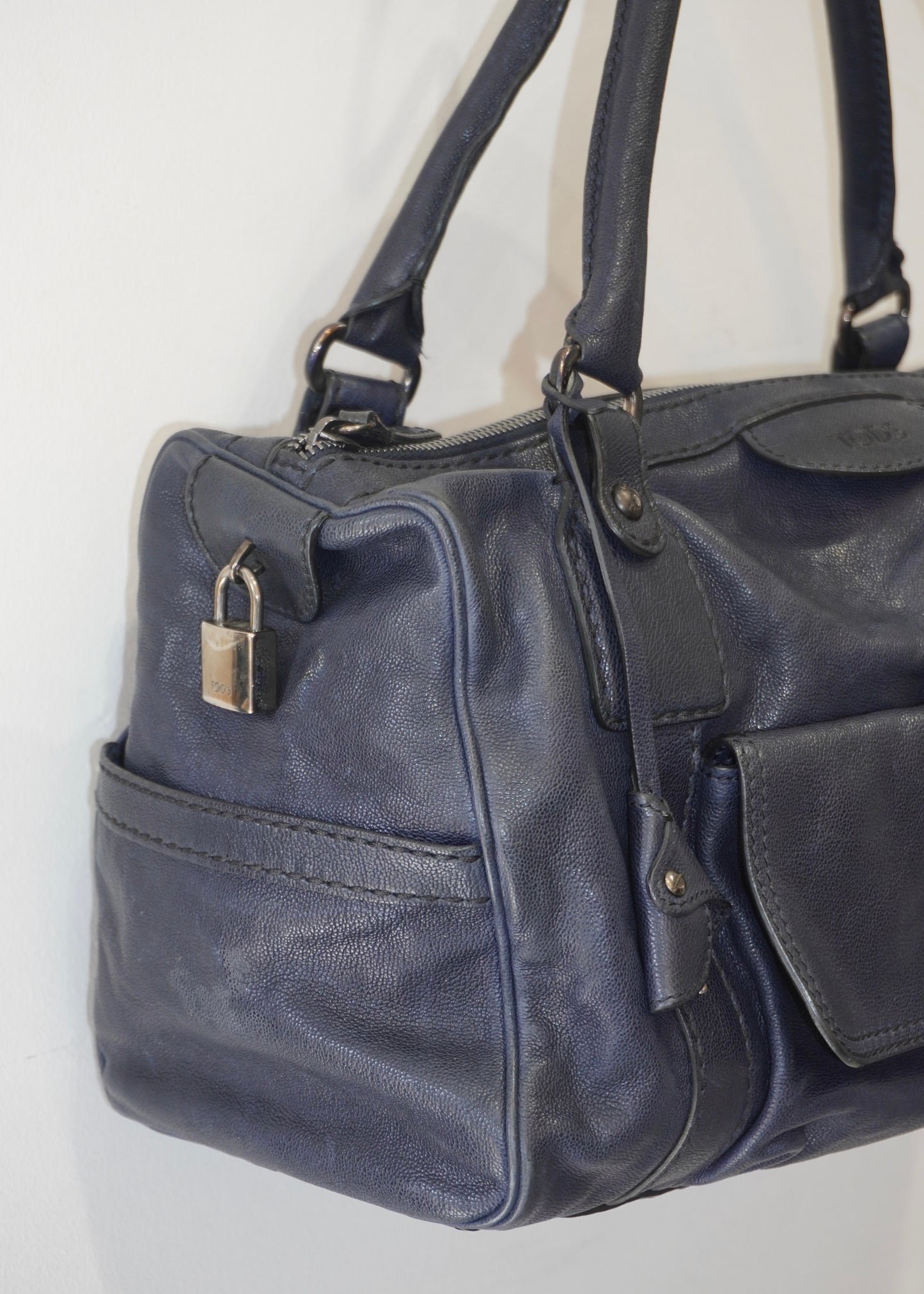 Tod's Duffle Handbag Navy