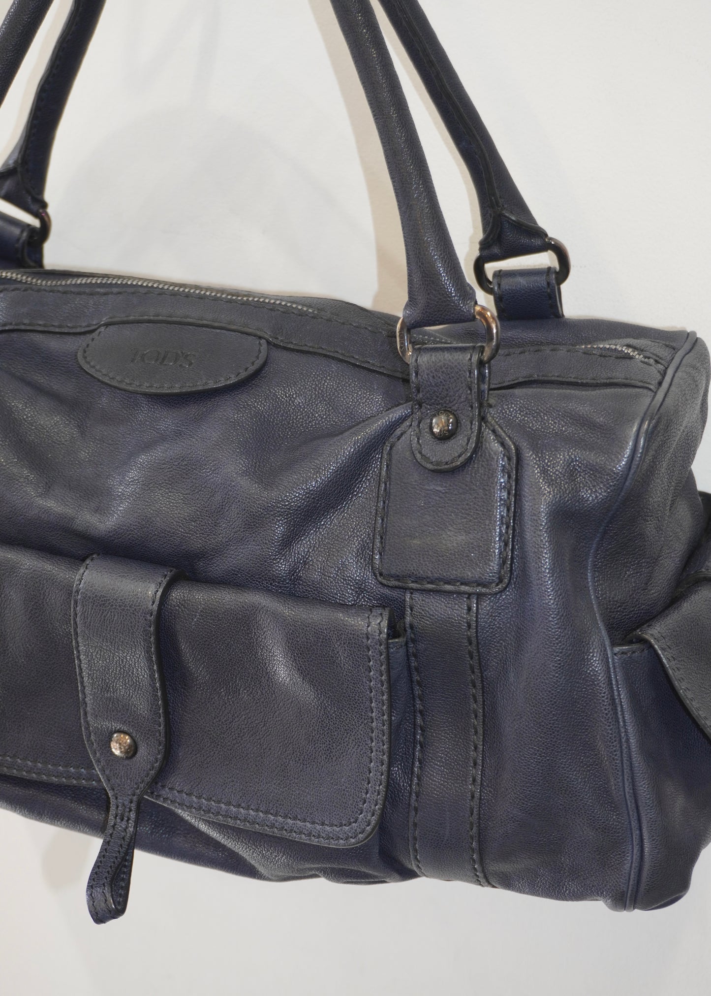 Tod's Duffle Handbag Navy