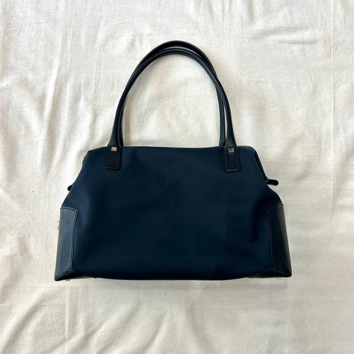Ferragamo Nylon Leather Shoulder Bag