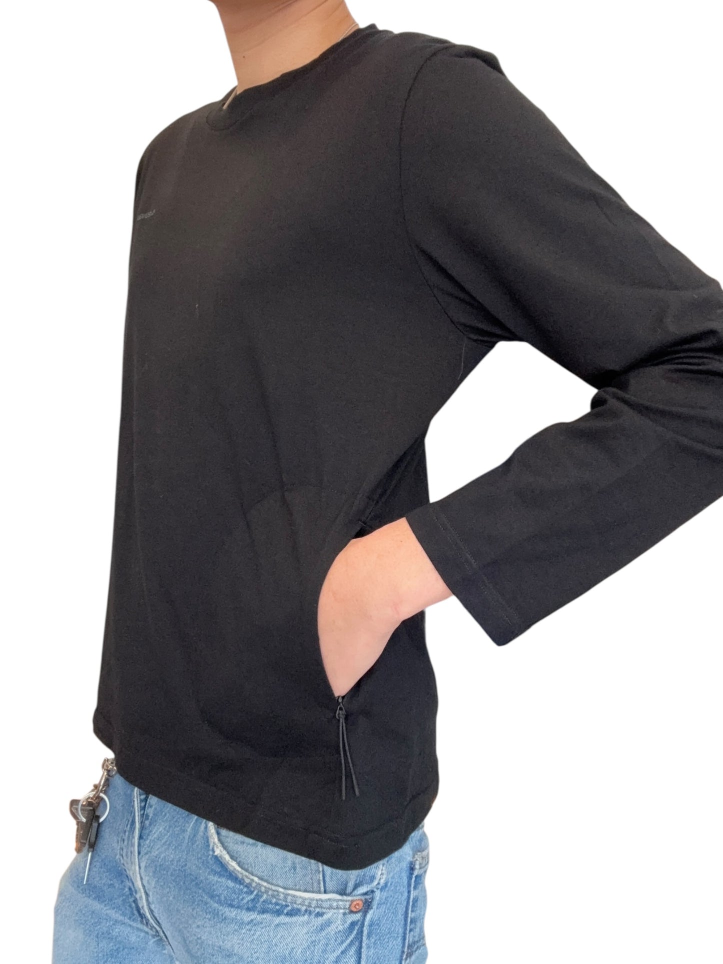 Side Pocket Longsleeves Black