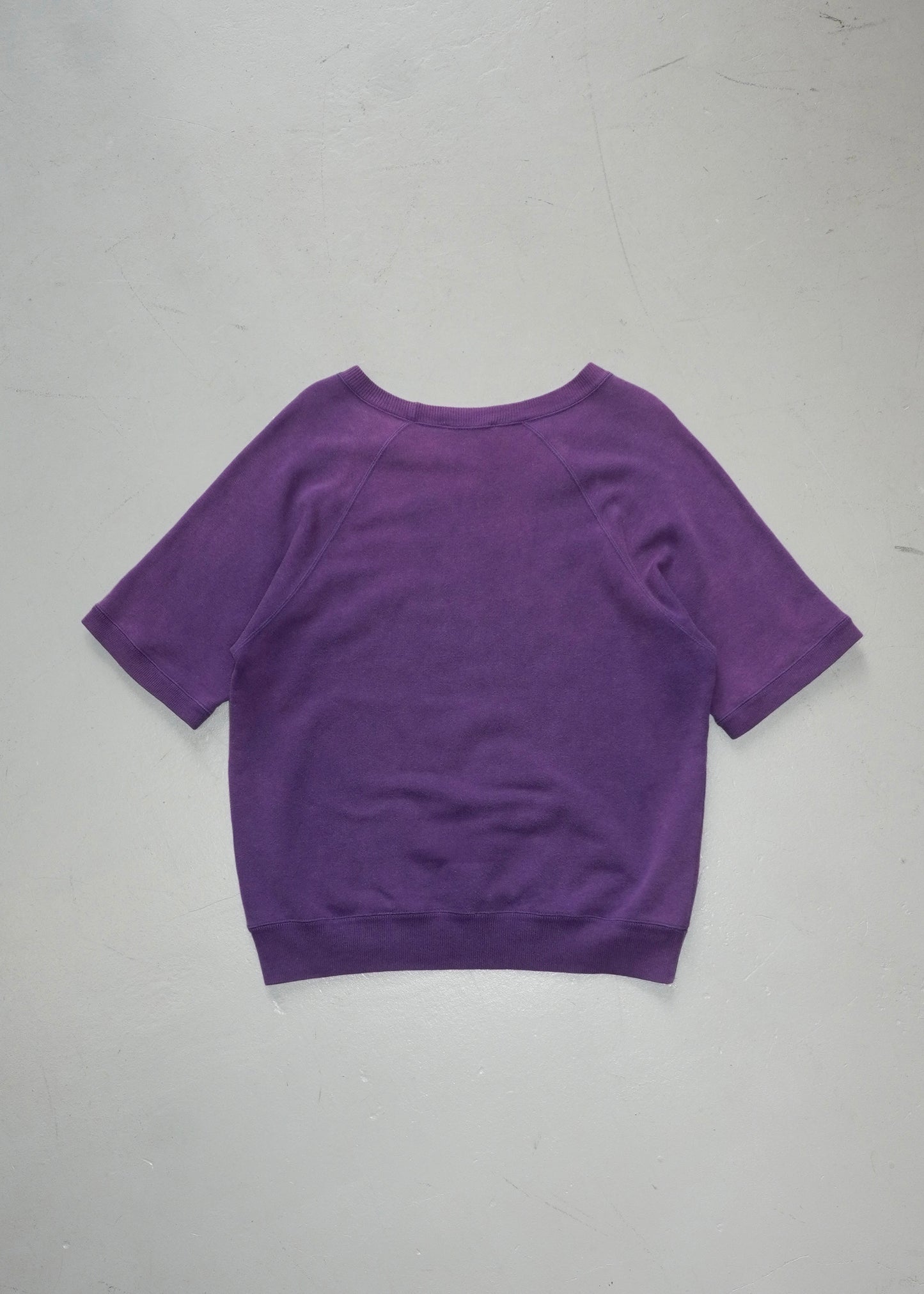 A.P.C. Vintage S/L Sweater — East by West期 (Purple, Made in France)