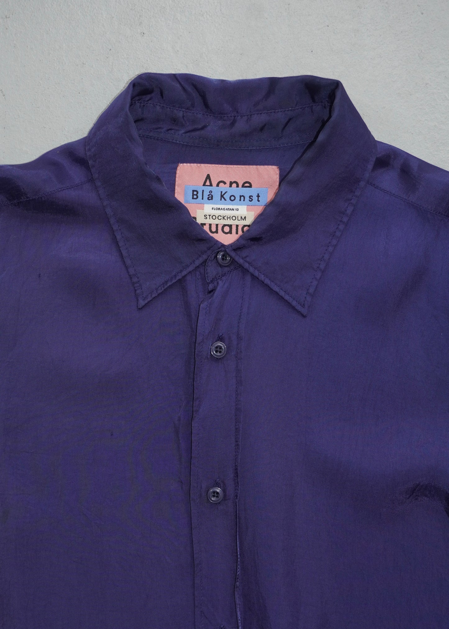 Acne Studios	Cupro Shirts (Navy)