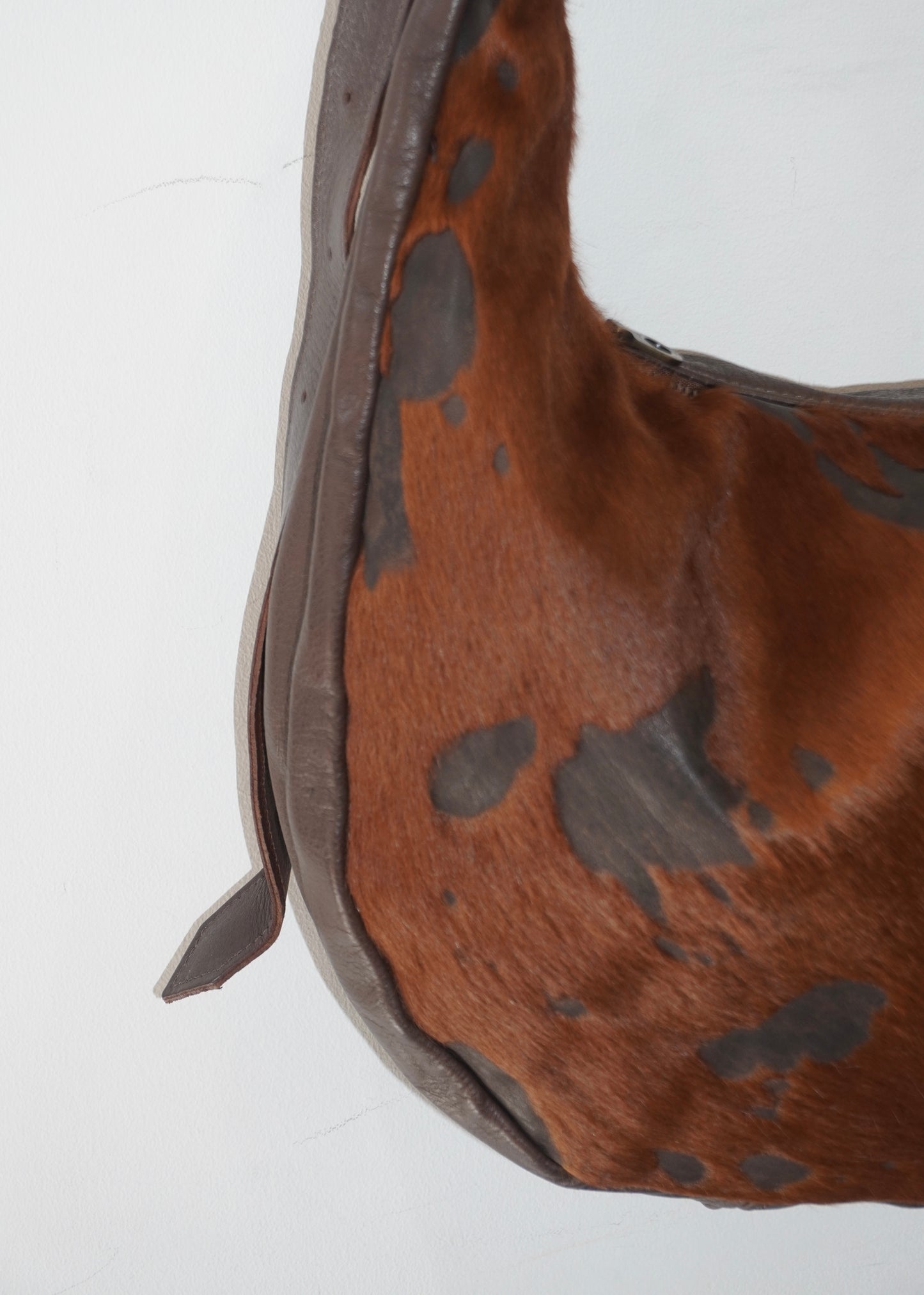 Jas-M.B. Patchy Pony Bag, Grease (Brown)