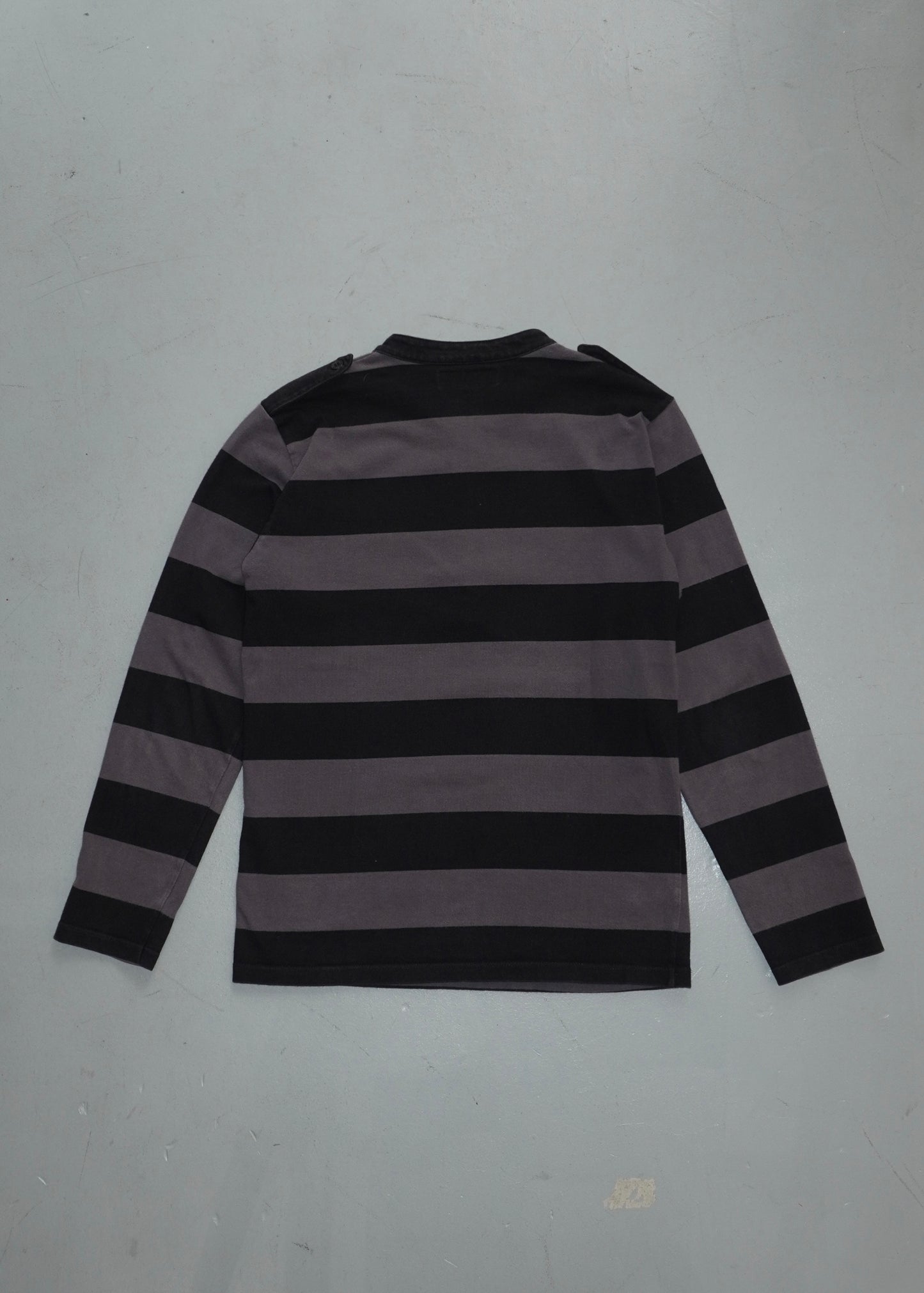 Agnes.b Homme Striped Henley Long-sleeve T-shirt 90s (purple)