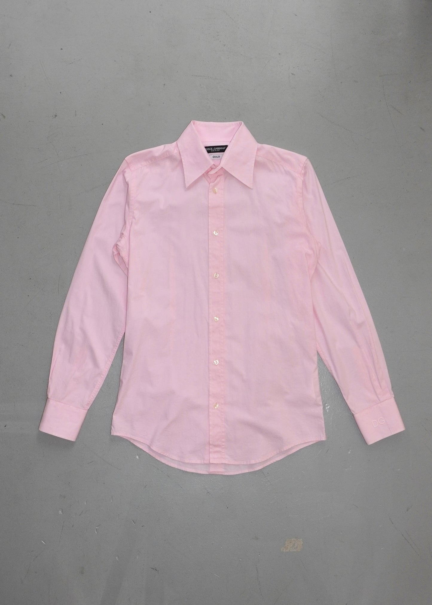 Dolce&Gabbana Long-Sleeved Shirt (Pink, Made in Italy)