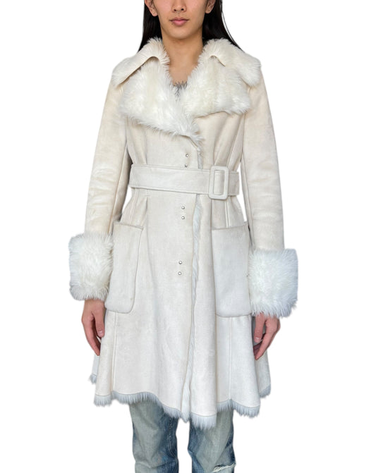 ARMANI EXCHANGE fur coat