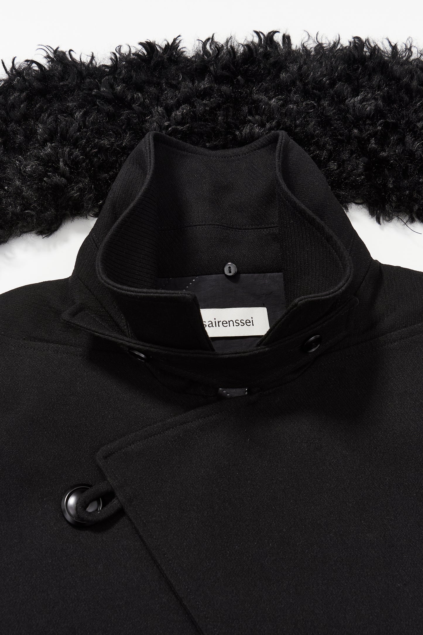 Asymmetric Placket Fur-Collar Jacket