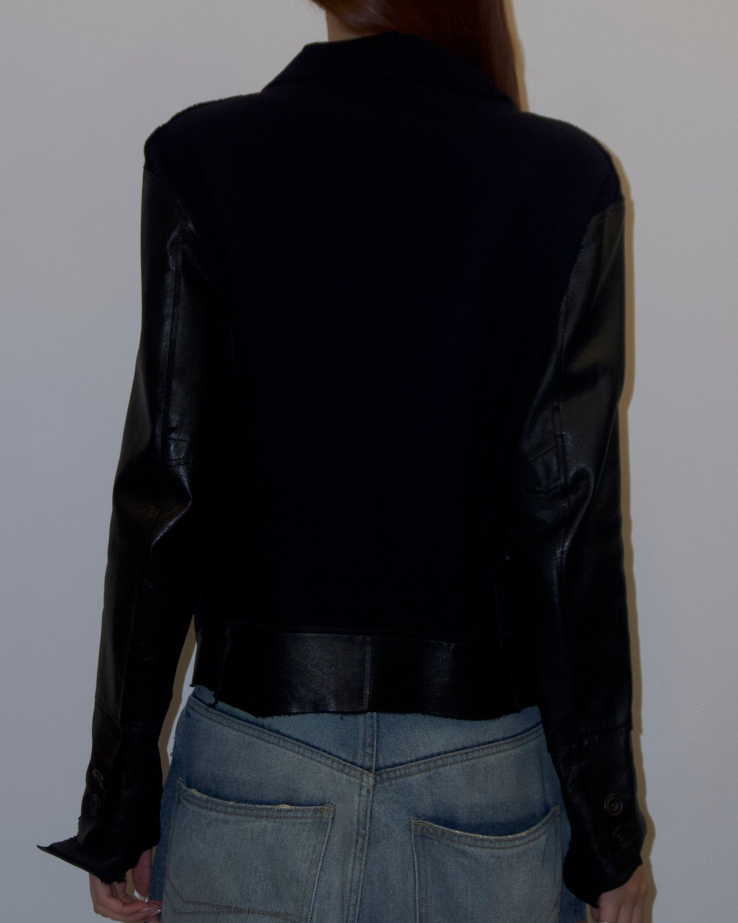 TAKAHIROMIYASHITA TheSoloist. Horse Leather Sleeve jacket