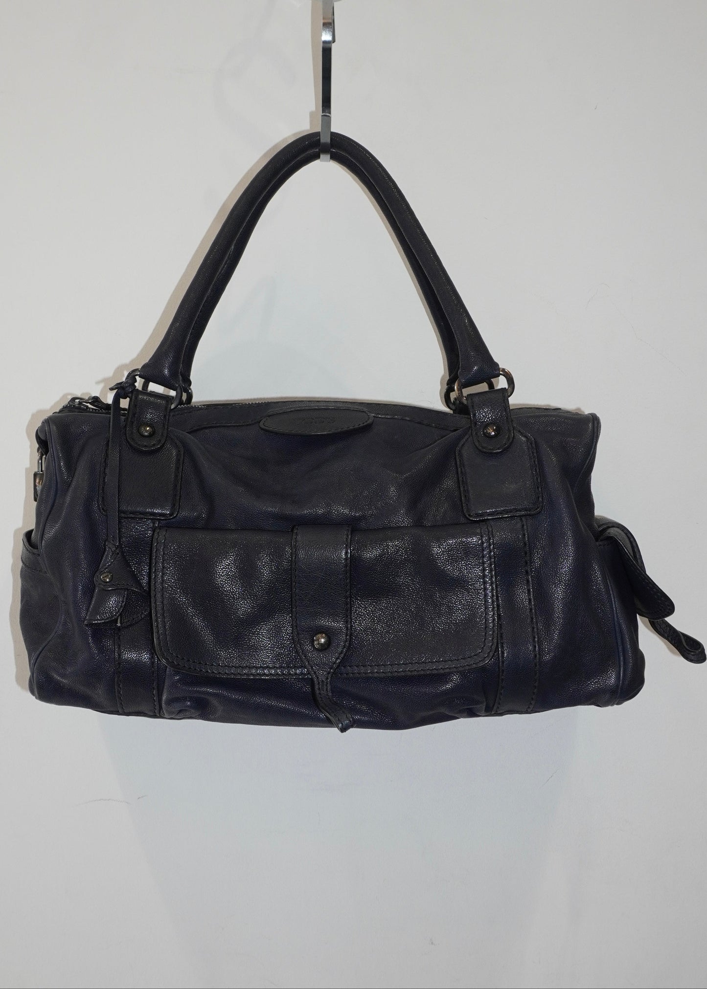Tod's Duffle Handbag Navy