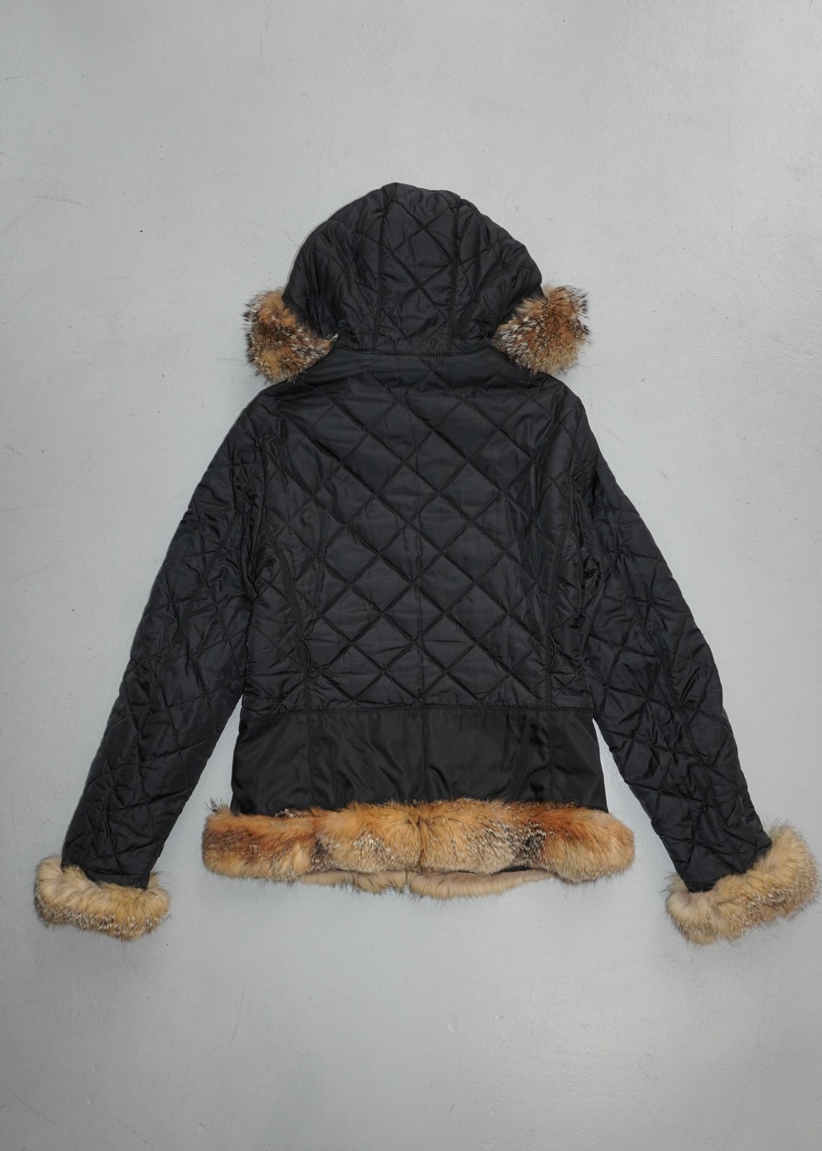 Prada 11fw Reversible Fur-trim Short Coat