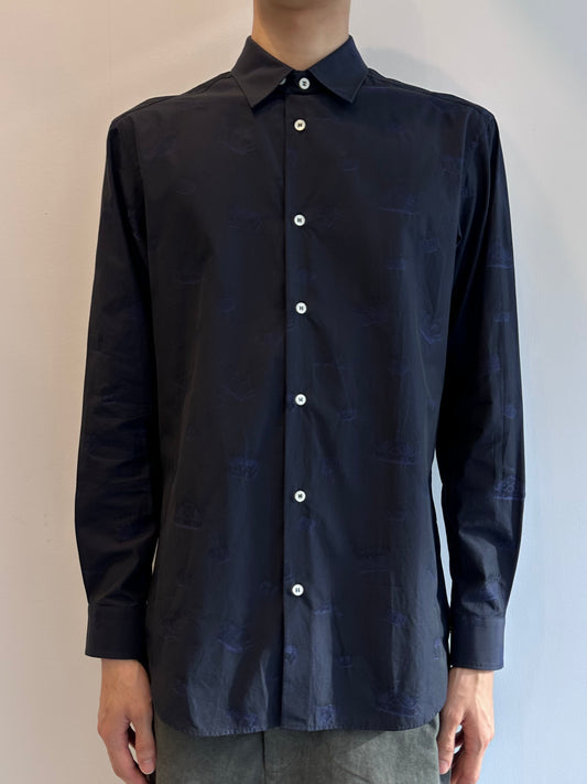 Vivienne Westwood Crown-Pattern Jacquard Shirt