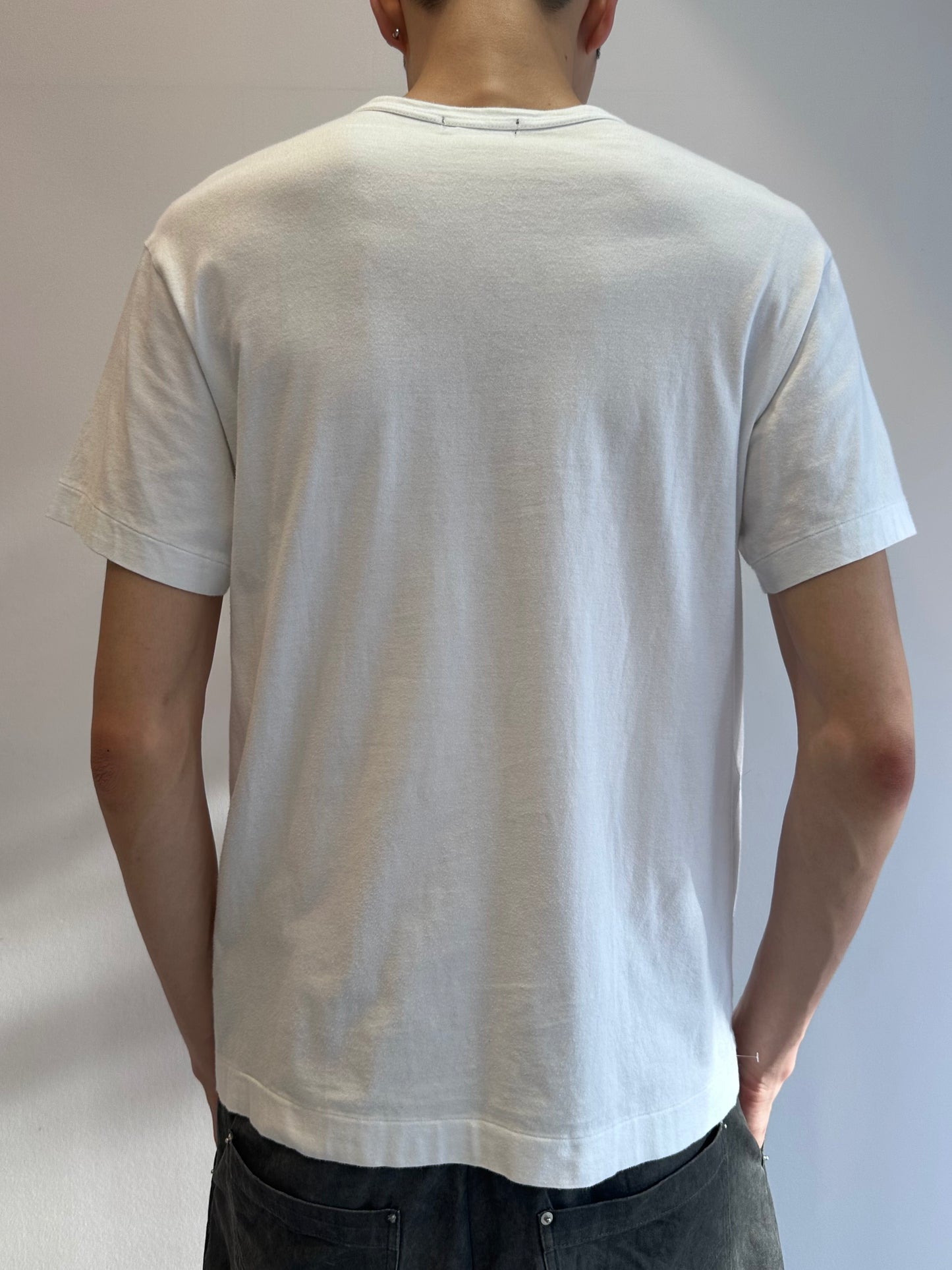 COMME des GARCONS Homme plus flip sequins "TECHNO" tee