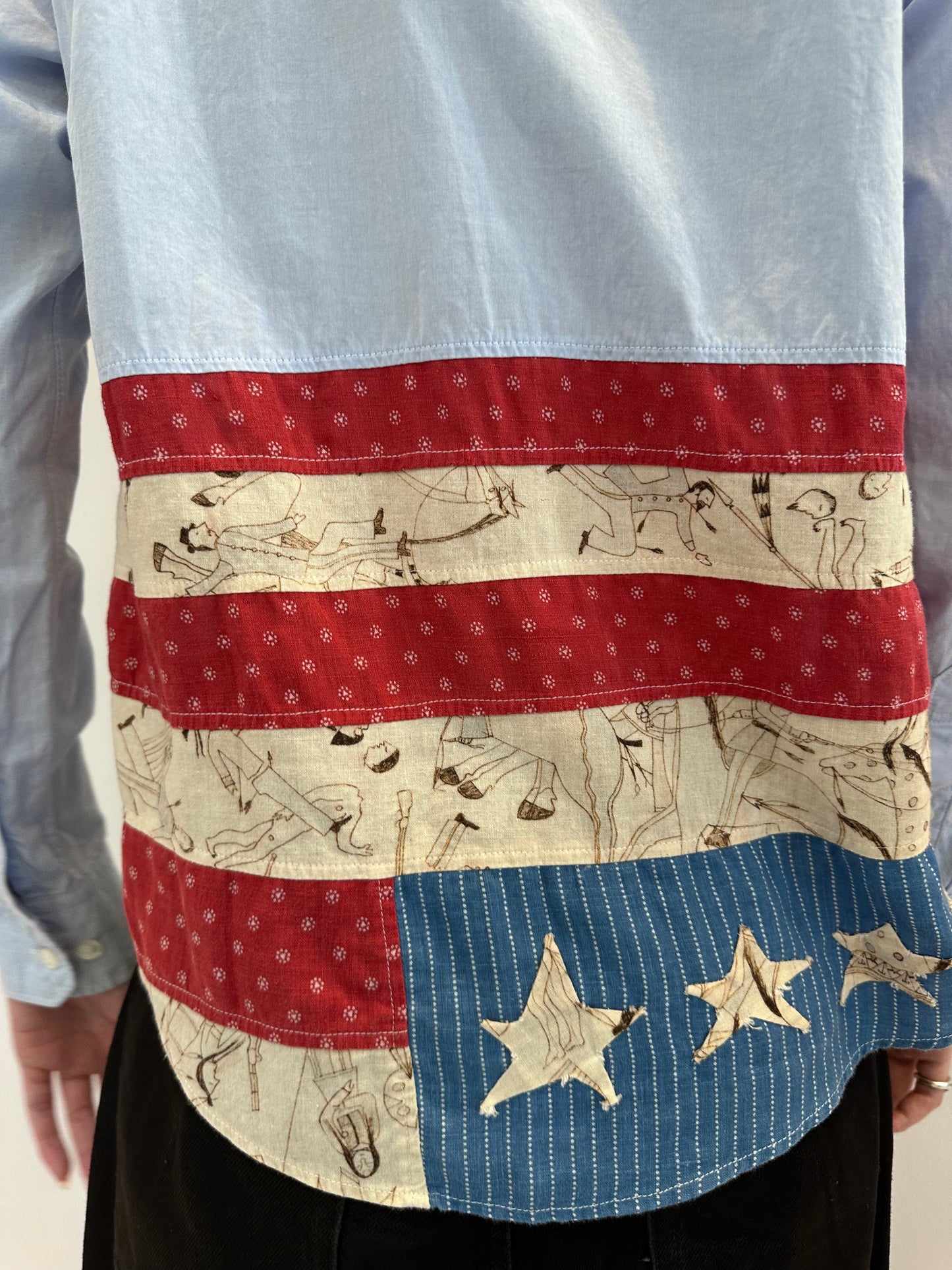 VISVIM SS15 Lungsta Stars Flag Shirt